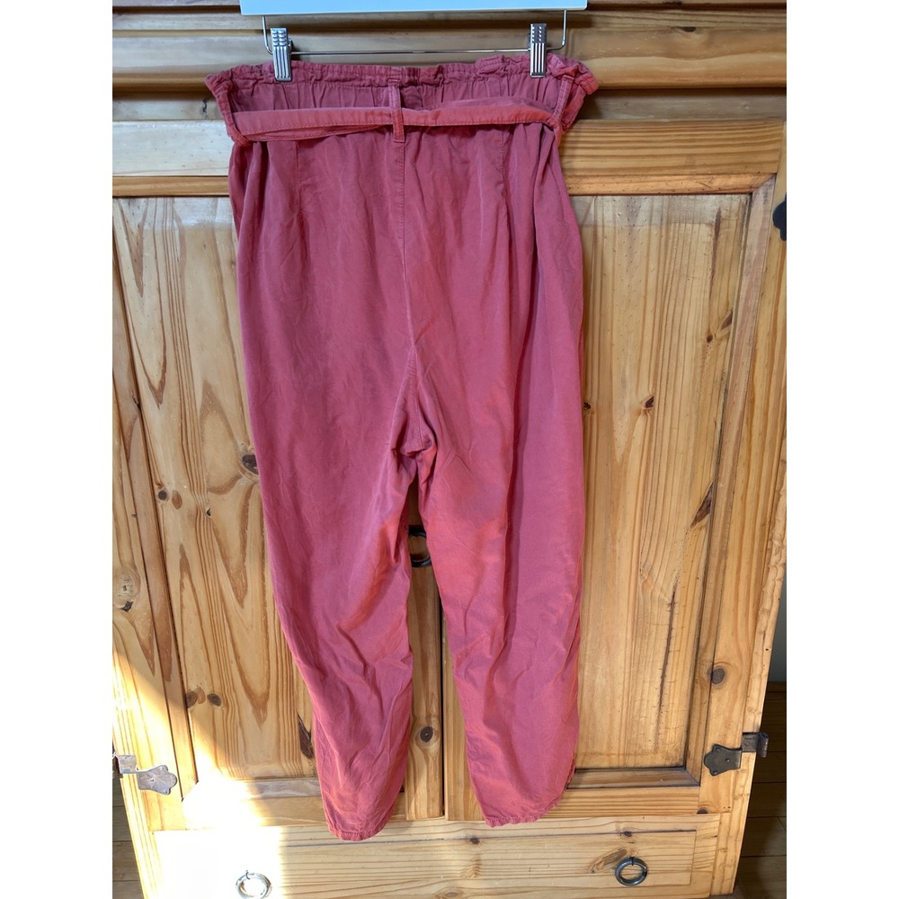 Social Standard by Sanctuary Coral Tencel Paperbag Waist Pants XL - Picture 5 of 6